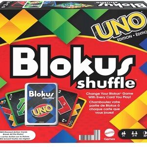 Mattel Blokus Shuffle UNO Edition - Red, Black, Blue